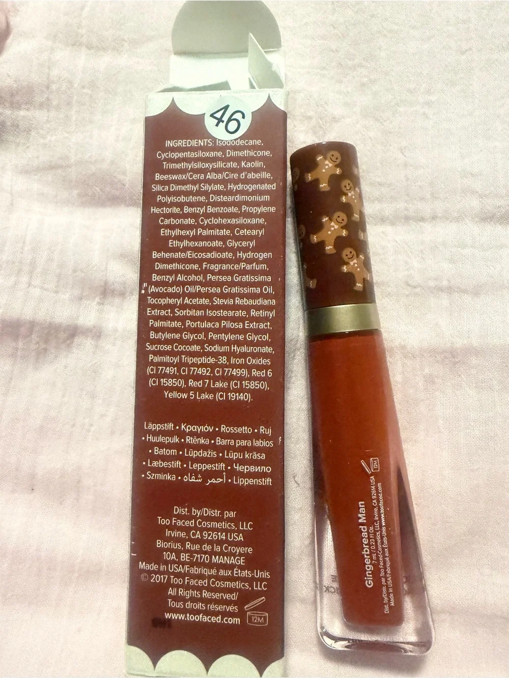 Too Faced Gingerbread Man Melted Matte liquid lipstick